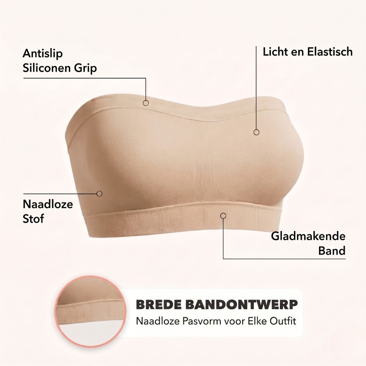 Bandeau BH | Strapless Design